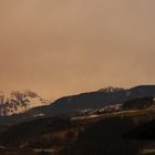 Sachara Staub färbt das Tennengebirge