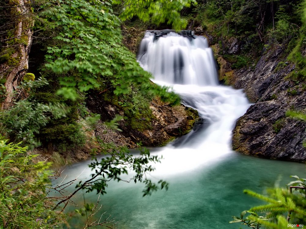 Sachensee-Wasserfall bei Wallgau