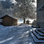 Sachrang, alte Schule und Backofen