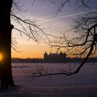 Sachsen - Schloß Moritzburg zum Sonnenuntergang 1