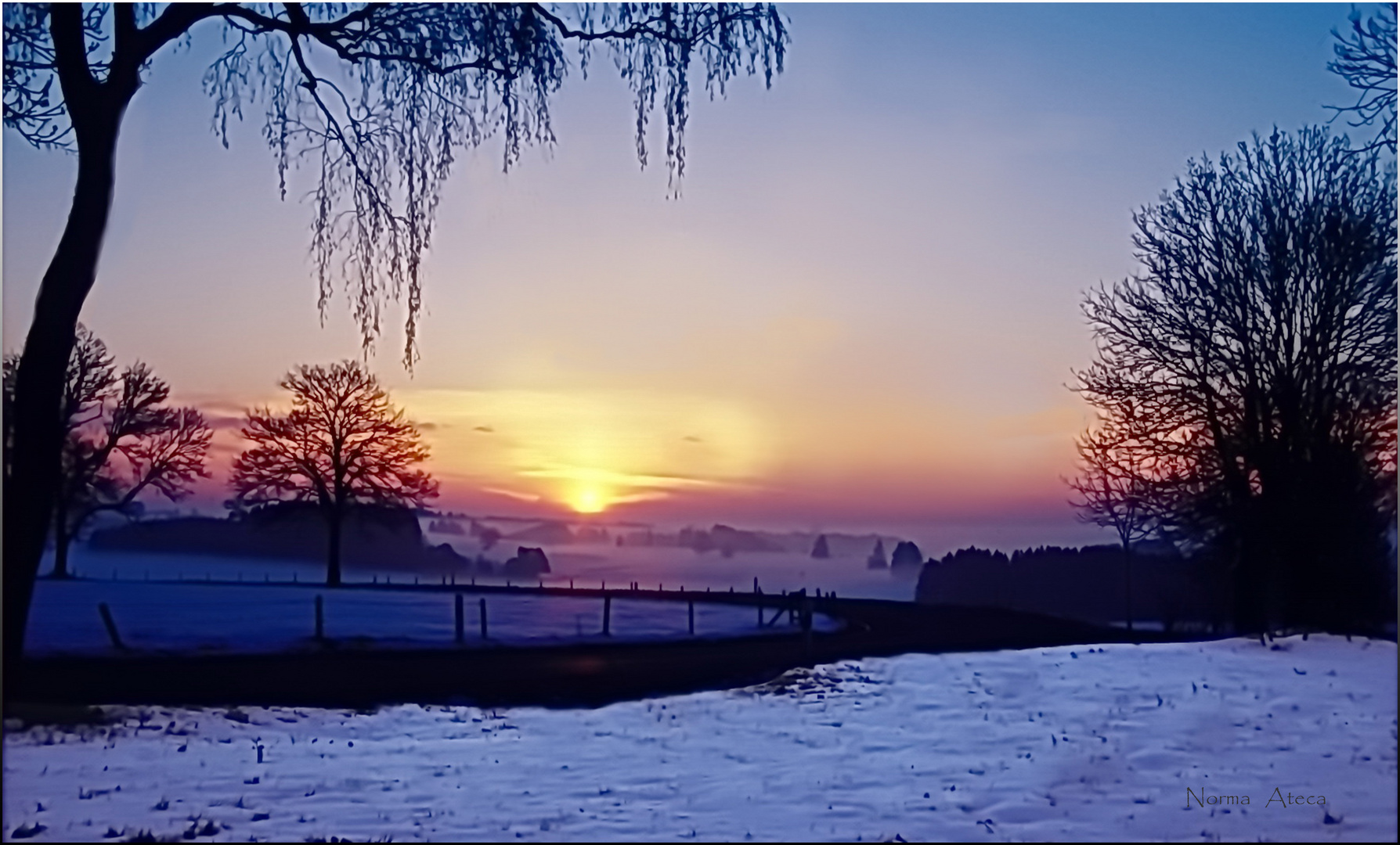 Sachsenried  Sonnenaufgang  Jahr 2000