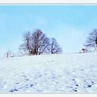 Sachsenrieder Kirchenturm und Schnee 