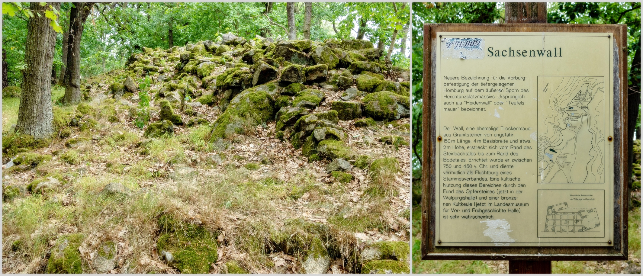 Sachsenwall auf dem Hexentanzplatz