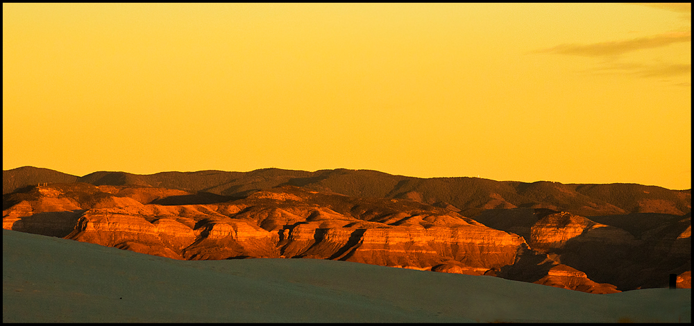 Sacramento Berge im Abendlicht