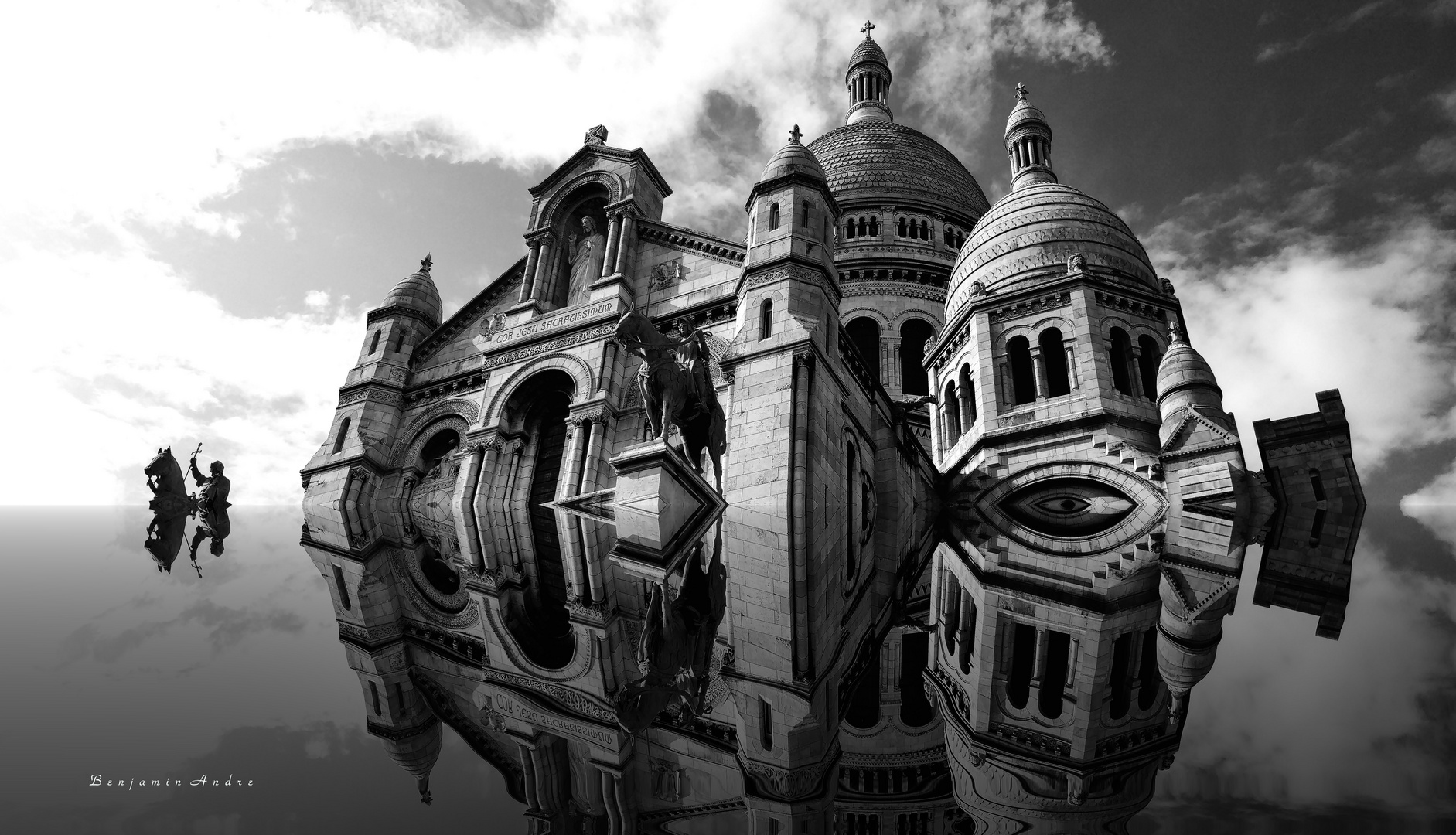 Sacre Coeur in the Clouds