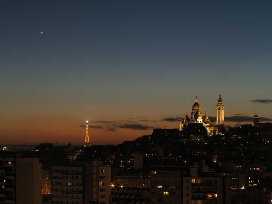 Sacré-Cœur und Eiffelturm