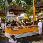 Sacred scene in front of the sacrificial altar