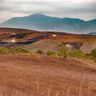 Sad panoramic view over Plain of Jars