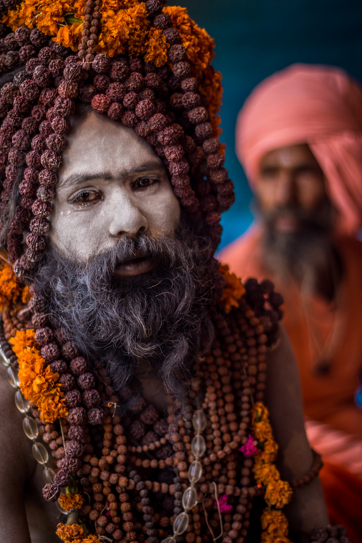 Saddhu auf der Kumbh Mela 2013