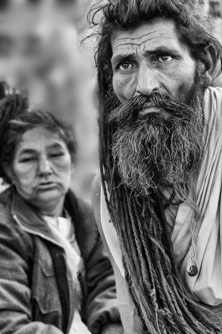 Saddhu auf der Kumbh Mela 2013