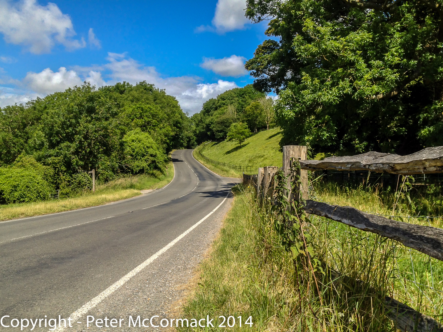 Saddlescombe Road, through the South Downs, West Sussex, England