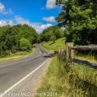 Saddlescombe Road, through the South Downs, West Sussex, England