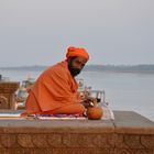 Sadhu am Narmada River