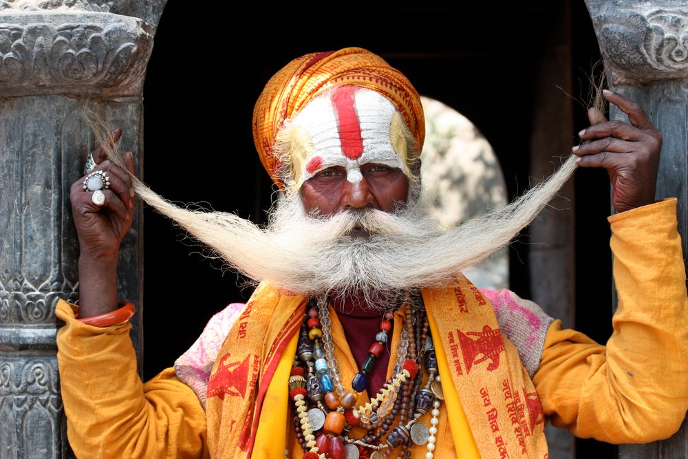 Sadhu in Kathmandu/Nepal by Dag Girod