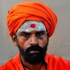 Sadhu in orange