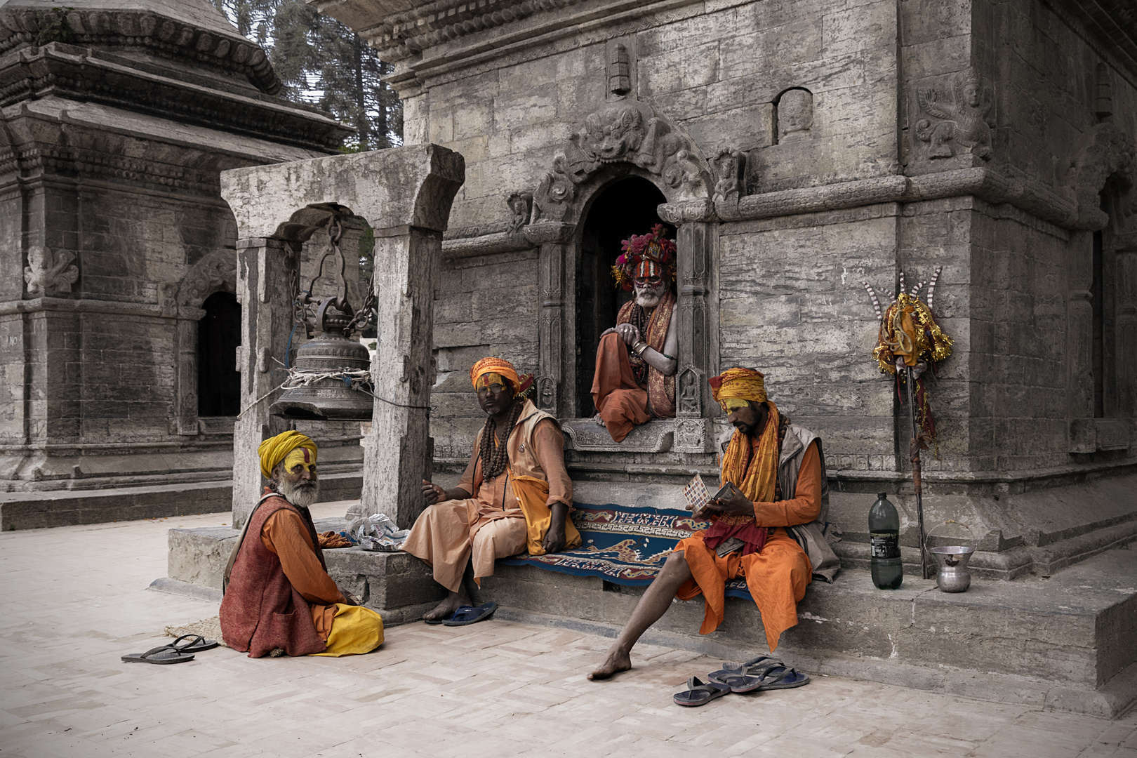 Sadhus in Pashupatinath, Nepal