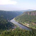 Sächsisch-Böhmischen Schweiz. Dolni Zleb. Elbtal