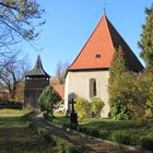 Sächsische Dorfkirche mit Glockenturm / 2