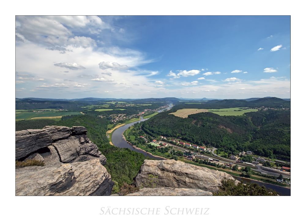 Sächsische Impressionen " Blick vom Lilienstein...."