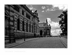 Sächsische Impressionen " Blick, zum Albertinum und zur Kunstakademie "