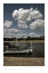 Sächsische Impressionen " der Blick, nach Dresden-Neustadt "