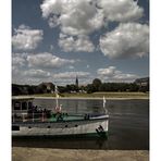 Sächsische Impressionen " der Blick, nach Dresden-Neustadt "