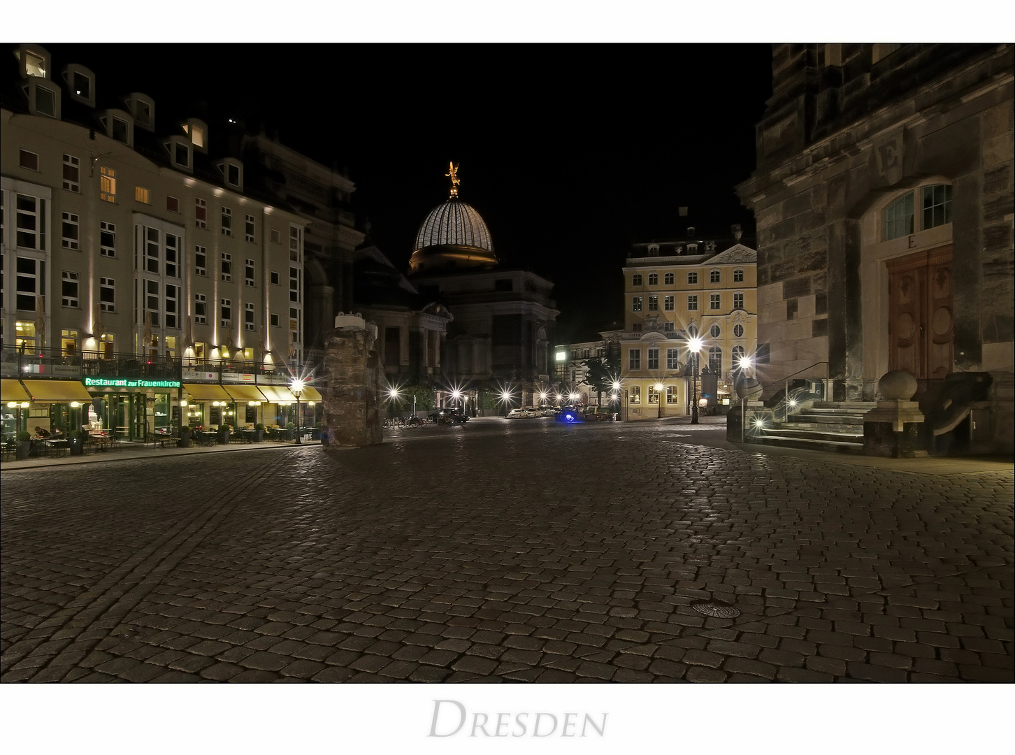 Sächsische Impressionen " Dresden, bei Nacht...."