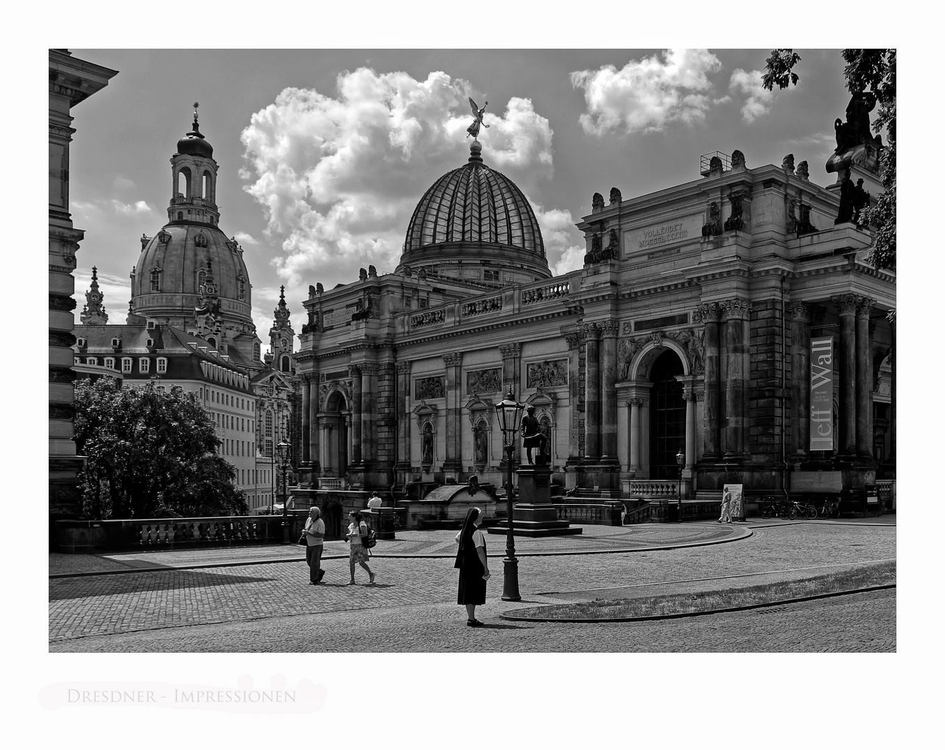 Sächsische Impressionen " Dresden - Blick auf die Frauenkirche "