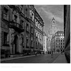 Sächsische Impressionen " Dresden - Blick auf die Frauenkirche, in der Abendsonne "