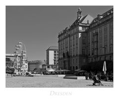 Sächsische Impressionen " Dresden - Blick vom Altmarkt..."