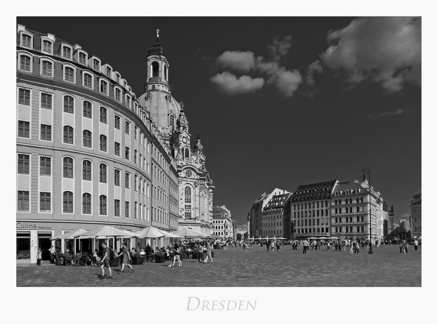 Sächsische Impressionen " Dresden -  Blick vom Neumarkt.. "