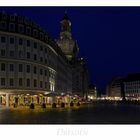 Sächsische Impressionen " Dresden - Blick vom Neumarkt, beim Nacht.. "