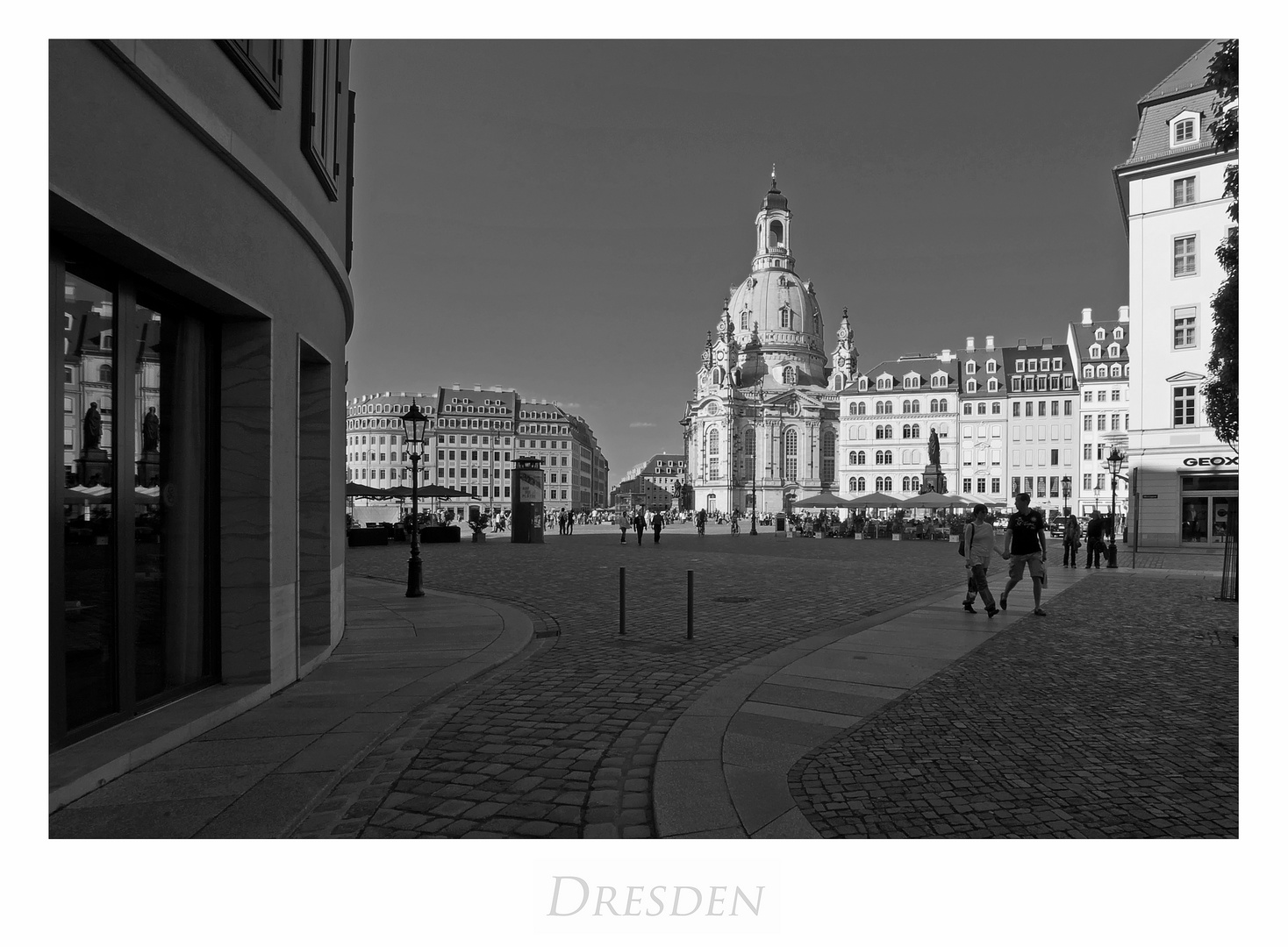 Sächsische Impressionen " Dresden - Blick zum Neumarkt..."