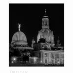 Sächsische Impressionen " Dresden - der Blick, auf die Akademie der Künste und der Frauenkirche"