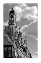 Sächsische Impressionen " Dresden - der Blick, zur Frauenkirche aus meiner Sicht "