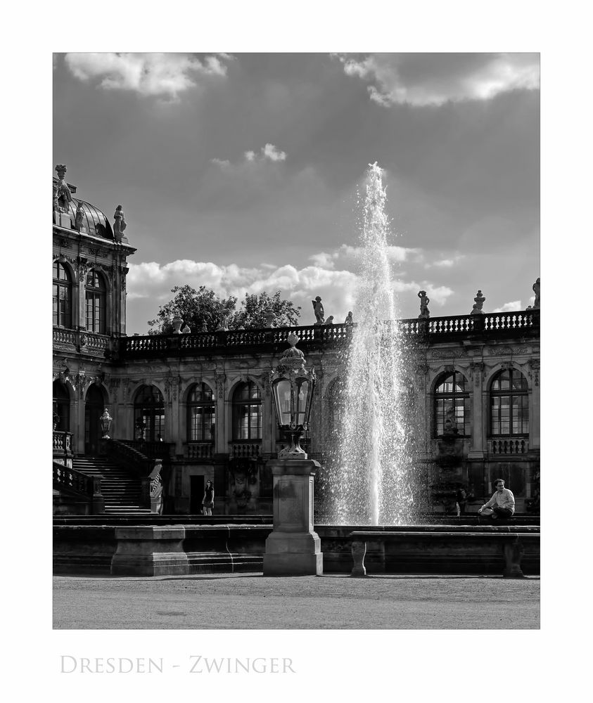 Sächsische Impressionen " Dresden - im Zwinger...."