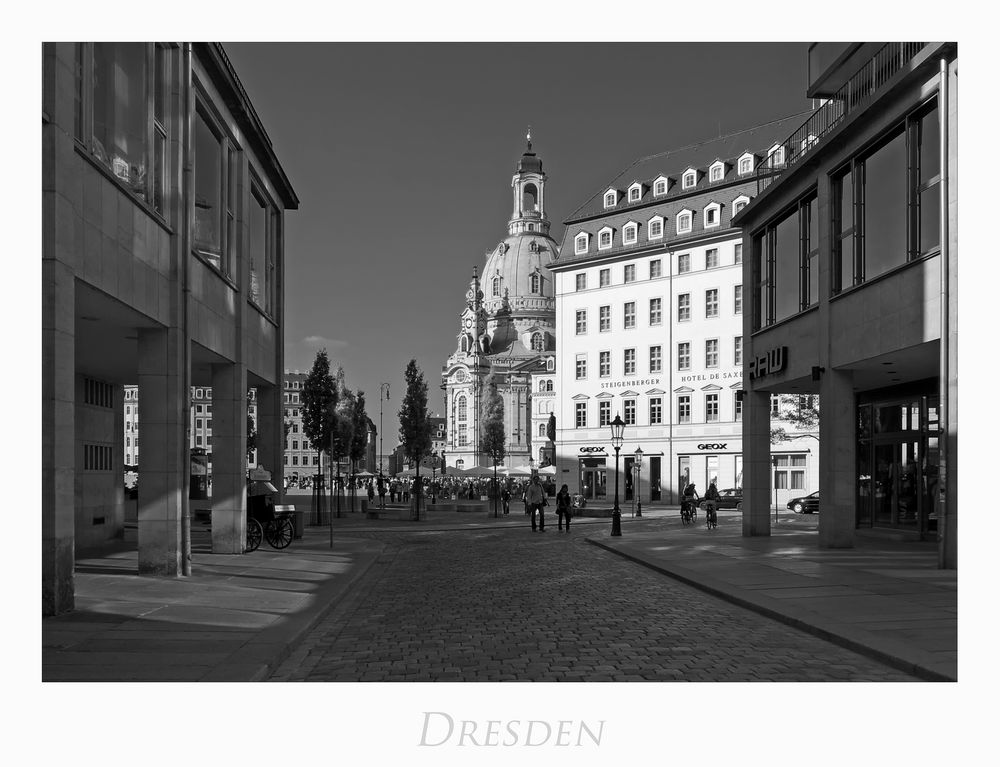 Sächsische Impressionen " Dresden - Licht und Schatten..."