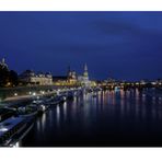 Sächsische Impressionen " Dresden - Skyline bei Nacht "