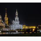 Sächsische Impressionen " Dresden - Skyline bei Nacht "