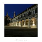 Sächsische Impressionen " Dresden - Stallhof, bei Nacht..."