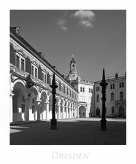 Sächsische Impressionen " Dresden - Stallhof, im Licht und Schatten..."