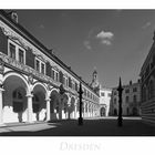 Sächsische Impressionen " Dresden - Stallhof, im Licht und Schatten..."