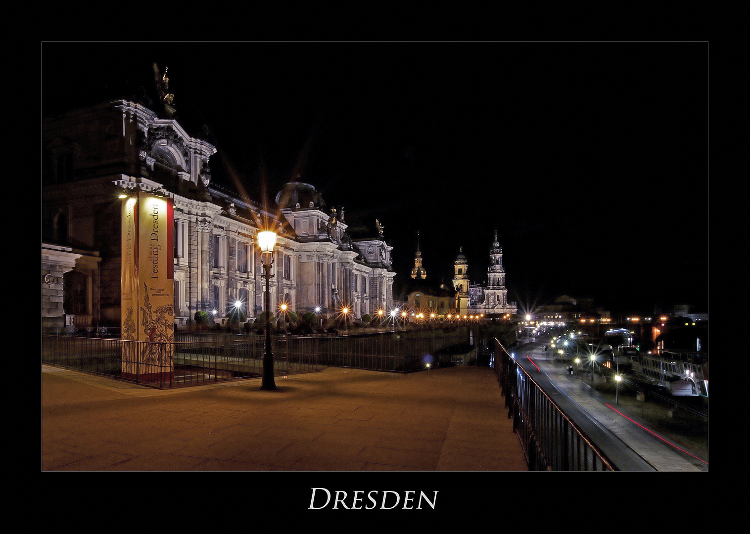 Sächsische Impressionen " Dresdner - Stadtansichten, bei Nacht*************....