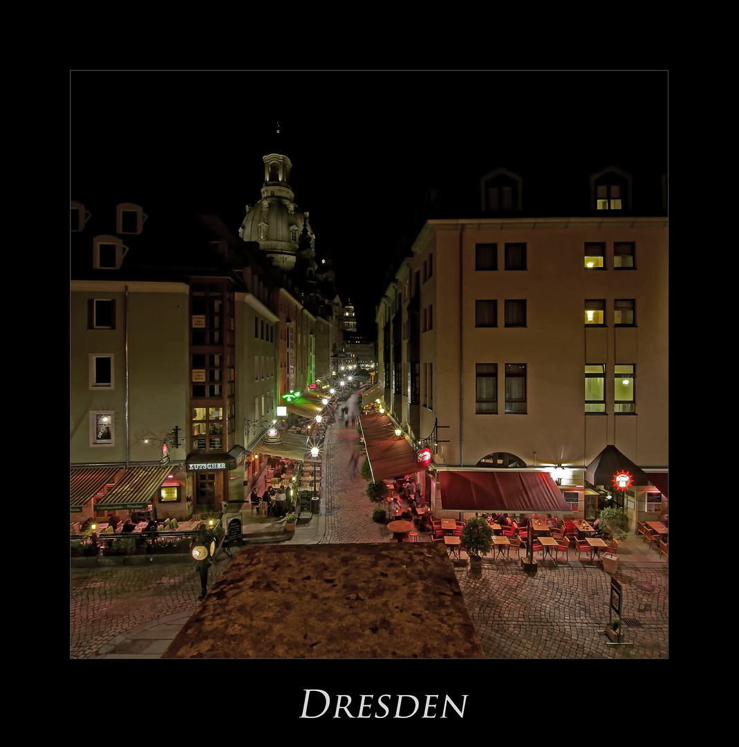 Sächsische Impressionen " Dresdner - Stadtansichten, bei Nacht*****.... "