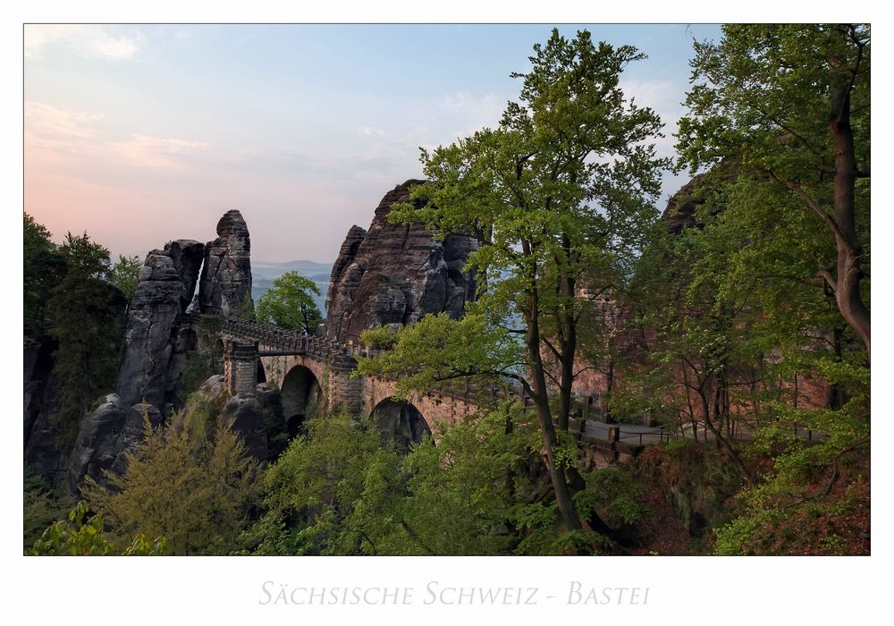 Sächsische Impressionen " Elbsandsteingebirge - Bastei...."