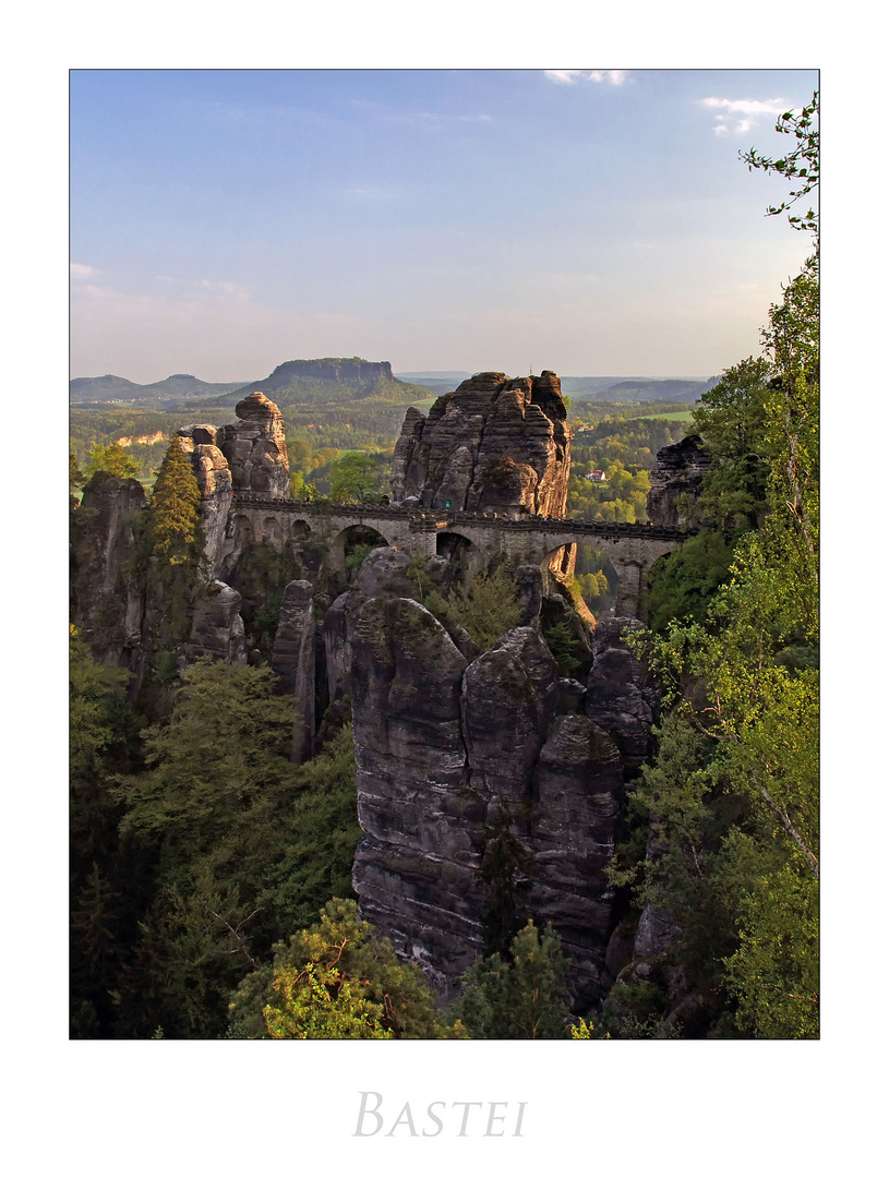 Sächsische Impressionen " Elbsandsteingebirge - Bastei*...."