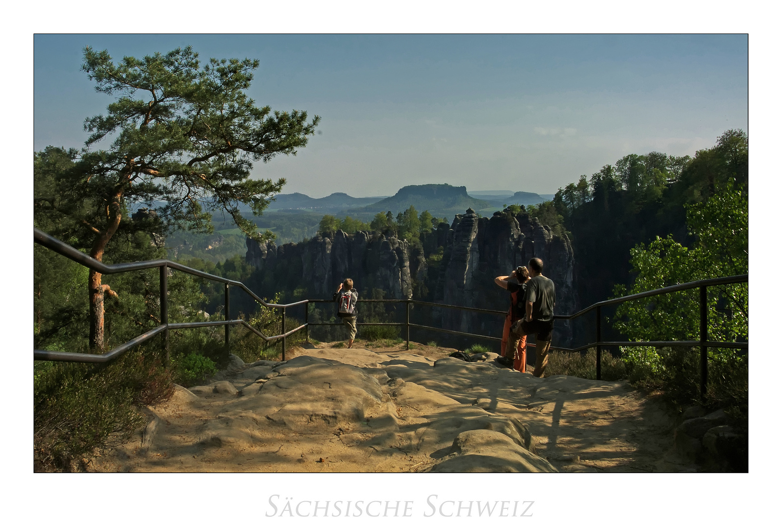 Sächsische Impressionen " Elbsandsteingebirge - was für eine Aussicht..."