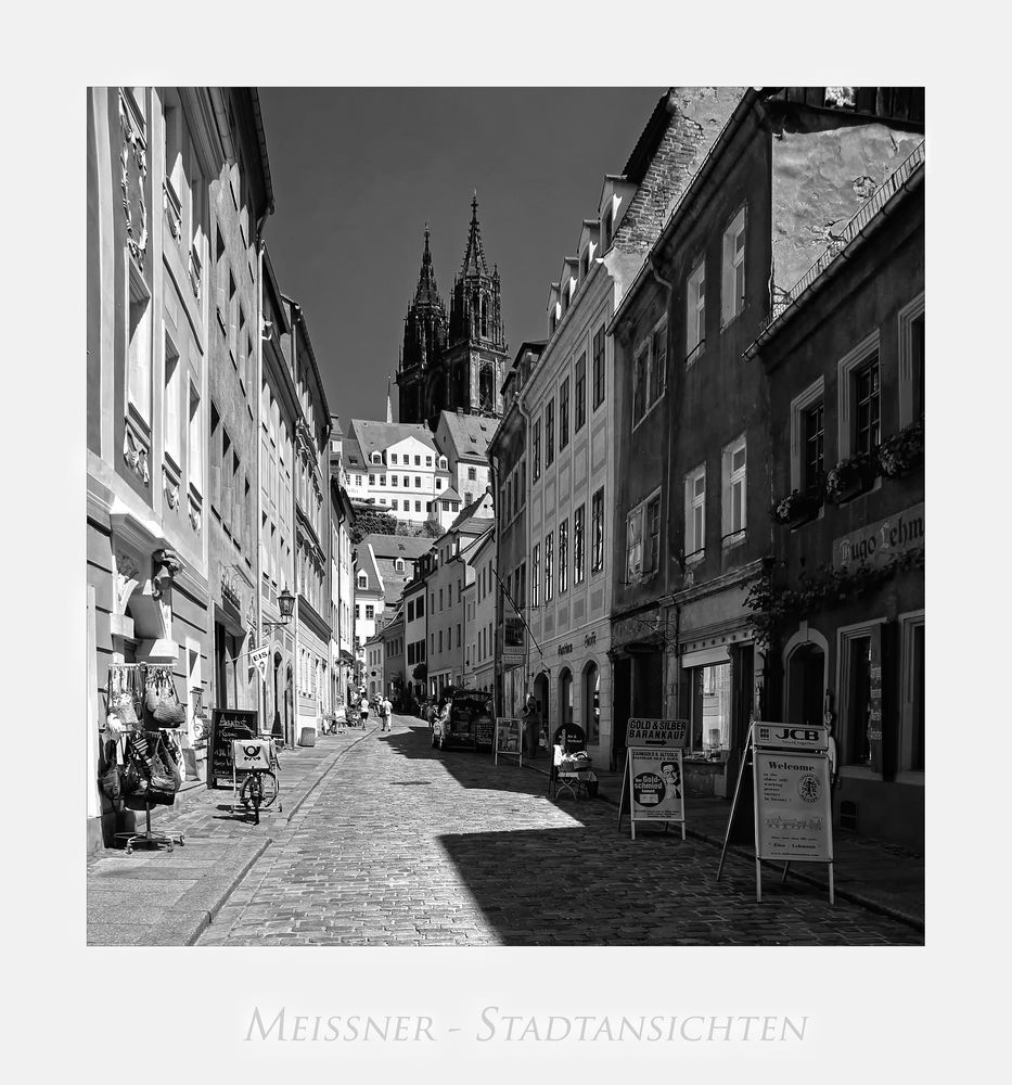 Sächsische Impressionen " Meißen - Blick, zum Dom_St. Johannis und St. Donatus... "