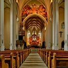 Sächsische Kirchen,- Blick in die Kirche St.Aegidien ...