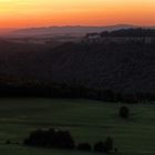 Sächsische Schweiz, Abendstimmung auf dem Pfaffenstein